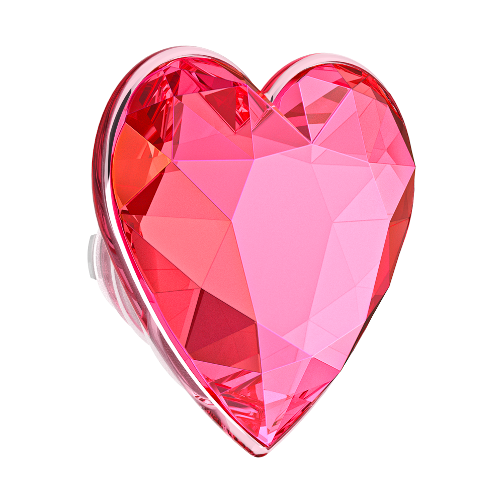 Crystal Heart Neon Pink — MagSafe PopGrip - US 73127