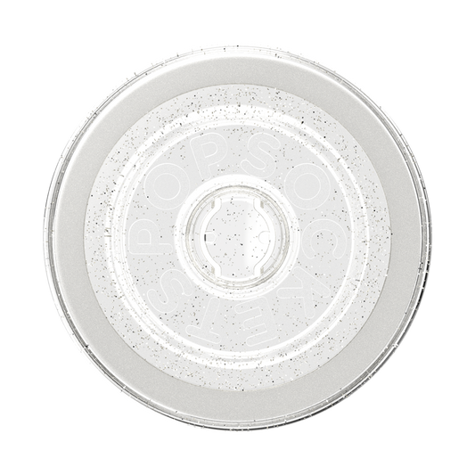 Clear Glitter Silver — MagSafe Round Base - US 30489