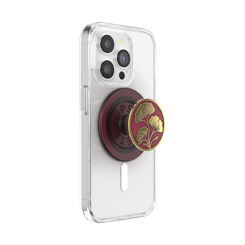 Enamel Ginkgo Oxblood — MagSafe PopGrip - US 57515