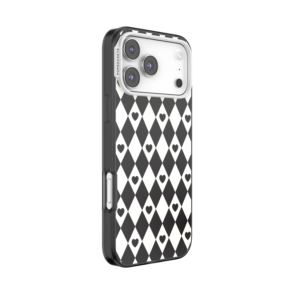 Harlequin Hearts Black — iPhone 17 Pro Max MagSafe Case - US 44568