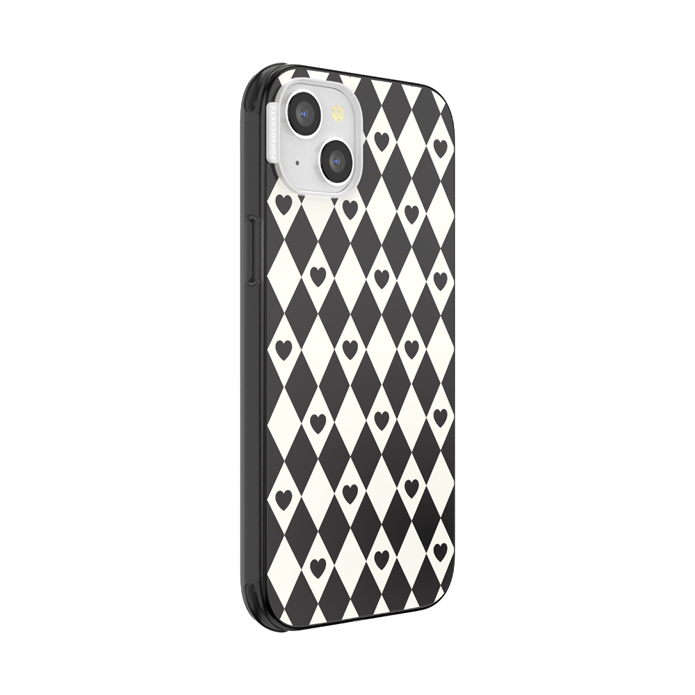 Harlequin Hearts Black — iPhone 14 Plus MagSafe Case - US 27774