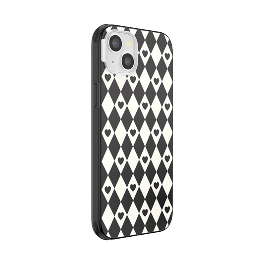 Harlequin Hearts Black — iPhone 14 Plus MagSafe Case - US 27774