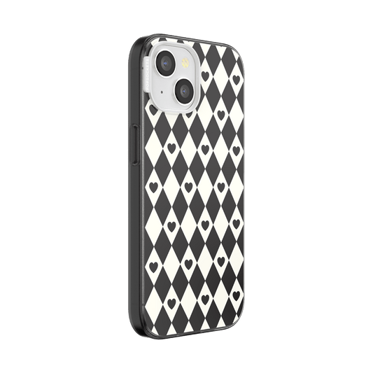 Harlequin Hearts Black — iPhone 15 MagSafe Case - US 99232