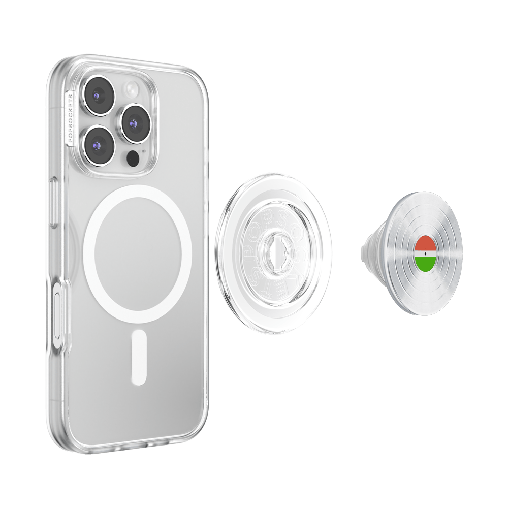 Backspin Aluminum 45rpm Silver — MagSafe PopGrip - US 61800