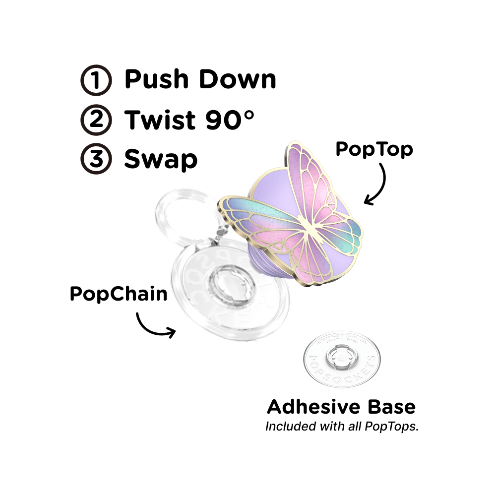 Enamel Butterfly Prism —  PopTop - US 64905