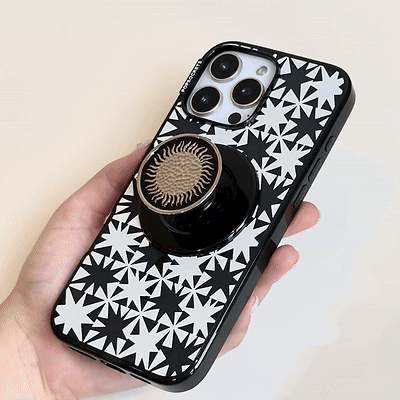 Enamel Hammered Sun Black — MagSafe PopGrip - US 89248