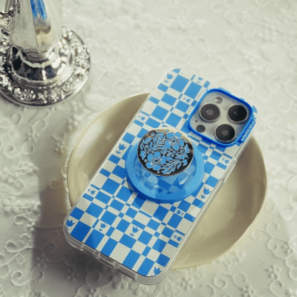 Enamel Lace Blue Vermeer — MagSafe PopGrip - US 67574