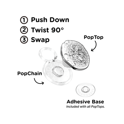 Enamel Silver Dollar — PopTop - US 46792