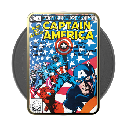 Enamel Captain America Comic Book — MagSafe PopGrip - US 38327