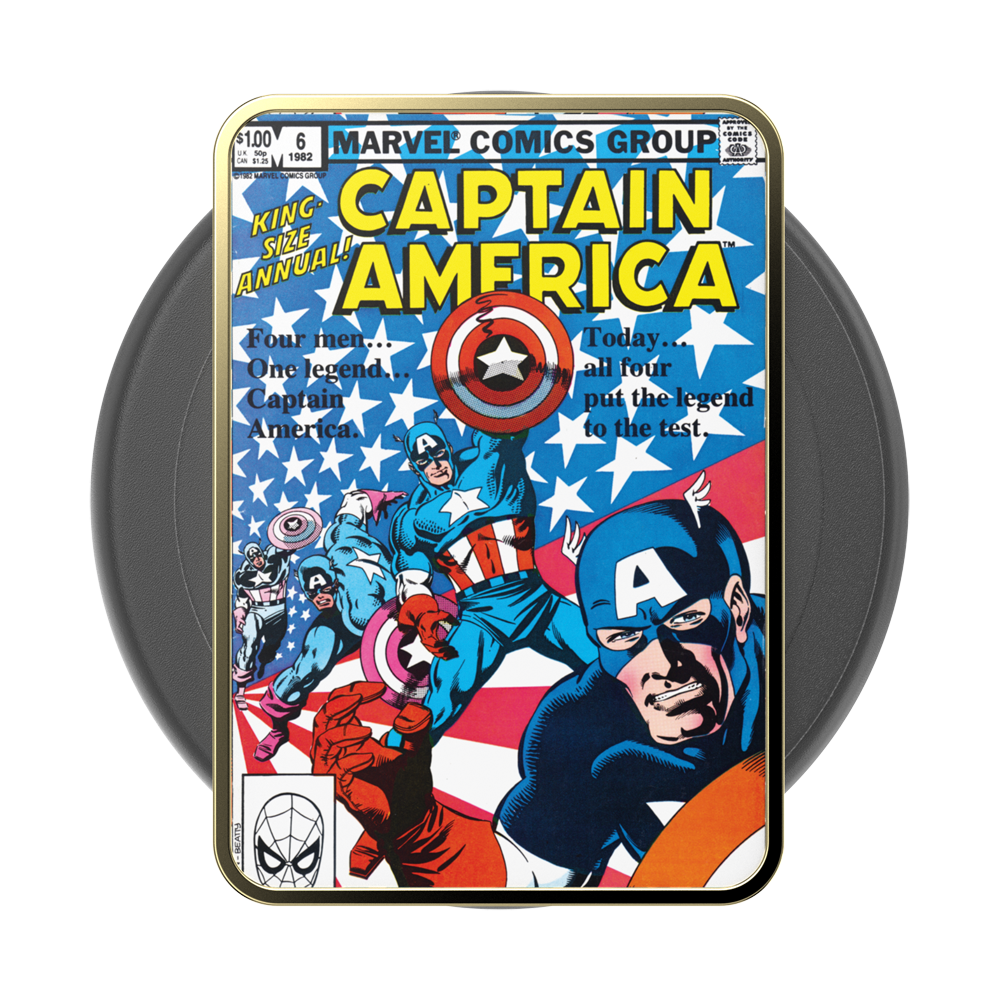 Enamel Captain America Comic Book — MagSafe PopGrip - US 65941
