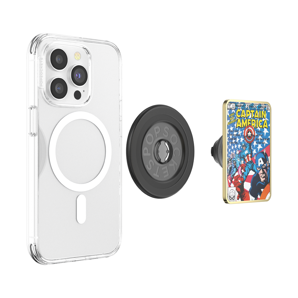 Enamel Captain America Comic Book — MagSafe PopGrip - US 38327