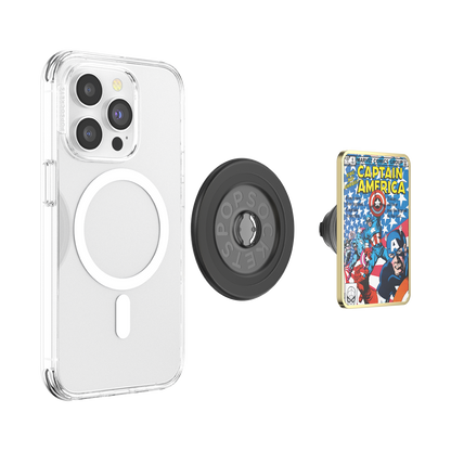 Enamel Captain America Comic Book — MagSafe PopGrip - US 65941