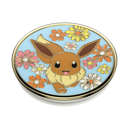 Floral Eevee Enamel — Adhesive PopGrip - US 15993