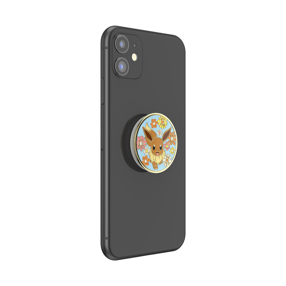 Floral Eevee Enamel — Adhesive PopGrip - US 15993