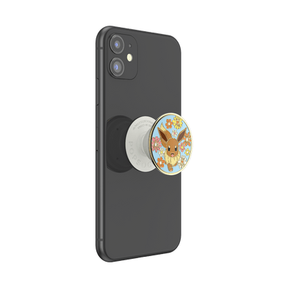 Floral Eevee Enamel — Adhesive PopGrip - US 80052