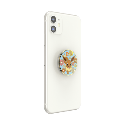 Floral Eevee Enamel — Adhesive PopGrip - US 33862