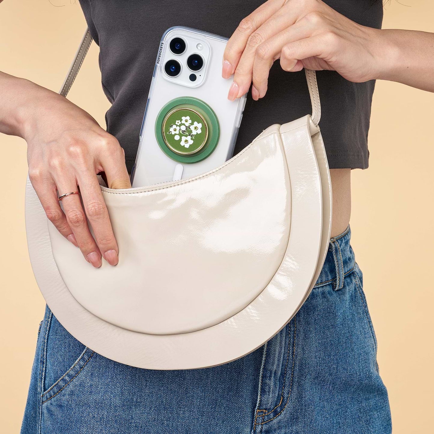 Enamel Floral Relief — MagSafe PopGrip - US 63593