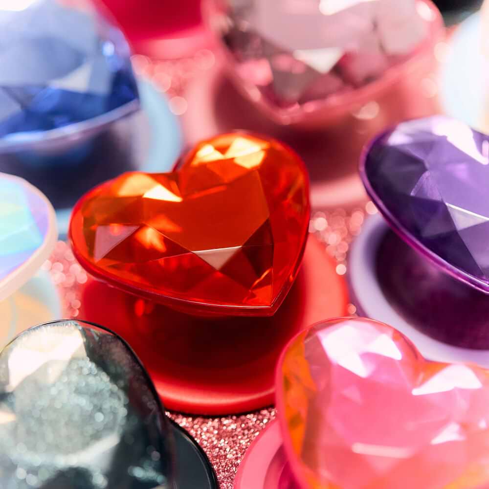 Crystal Heart Neon Pink —  MagSafe PopGrip - US 22391