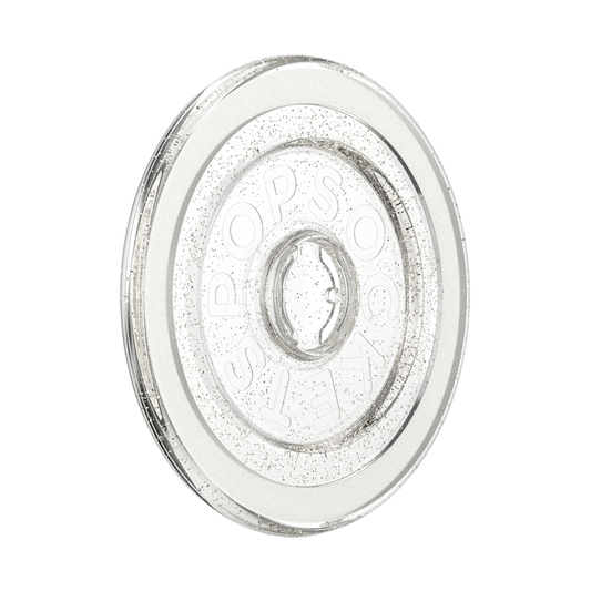 Clear Glitter Silver — MagSafe Round Base - US 37930