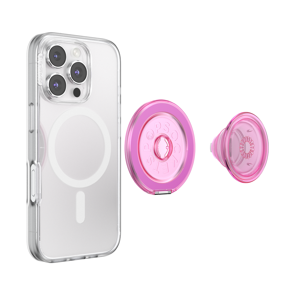 Translucent Baby Pink — MagSafe Kick-Out Grip & Stand - US 04624
