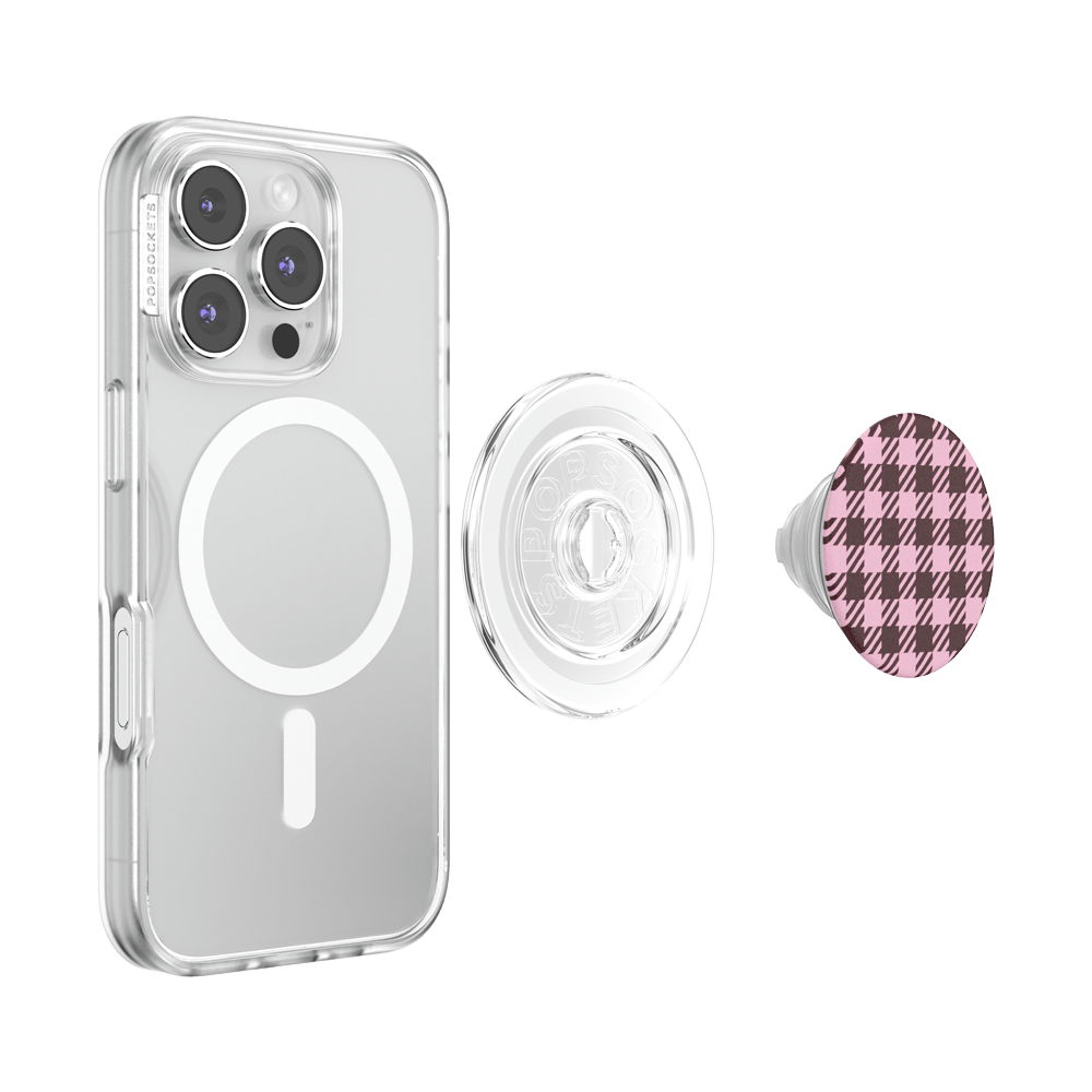 Black Cherry Gingham — MagSafe PopGrip - US 77096