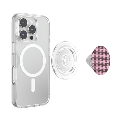 Black Cherry Gingham — MagSafe PopGrip - US 77096