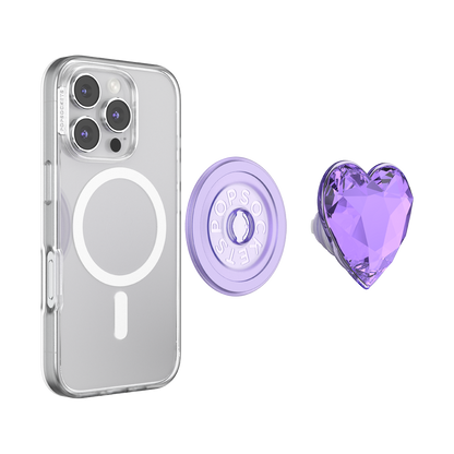 Crystal Heart Lavender —  MagSafe PopGrip - US 56962