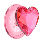 Crystal Heart Neon Pink —  MagSafe PopGrip - US 22391