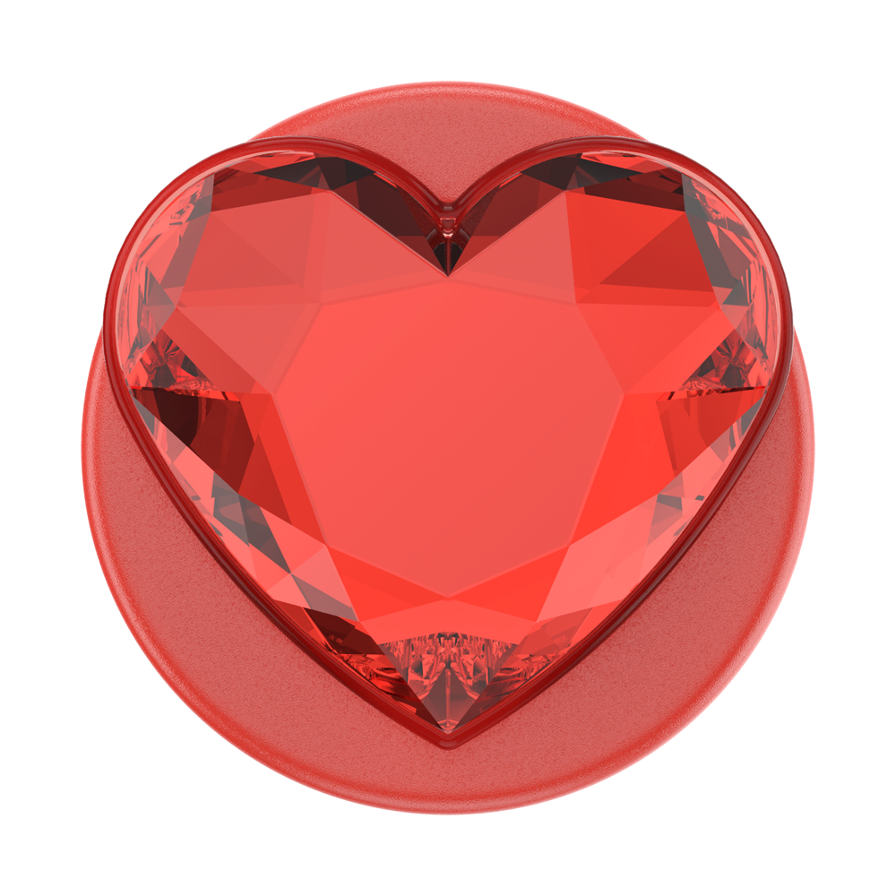 Crystal Heart Rosso —  MagSafe PopGrip - US 26862