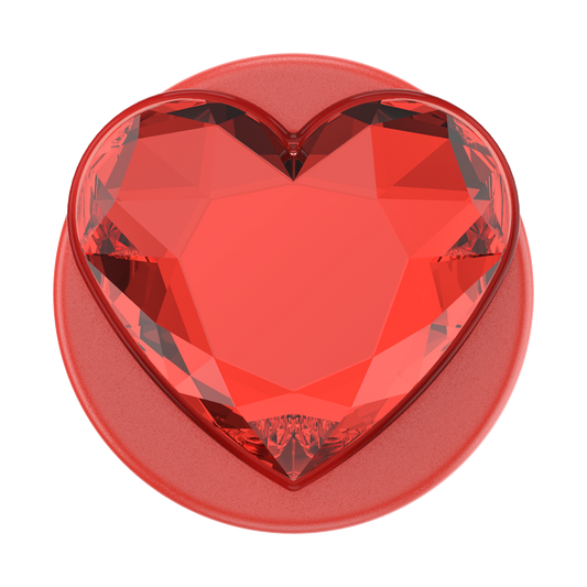 Crystal Heart Rosso —  MagSafe PopGrip - US 79608