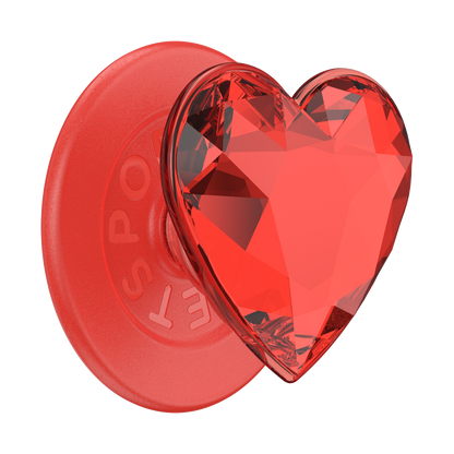 Crystal Heart Rosso —  MagSafe PopGrip - US 79608
