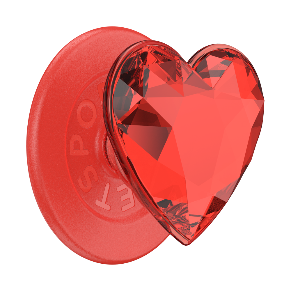 Crystal Heart Rosso —  MagSafe PopGrip - US 64486