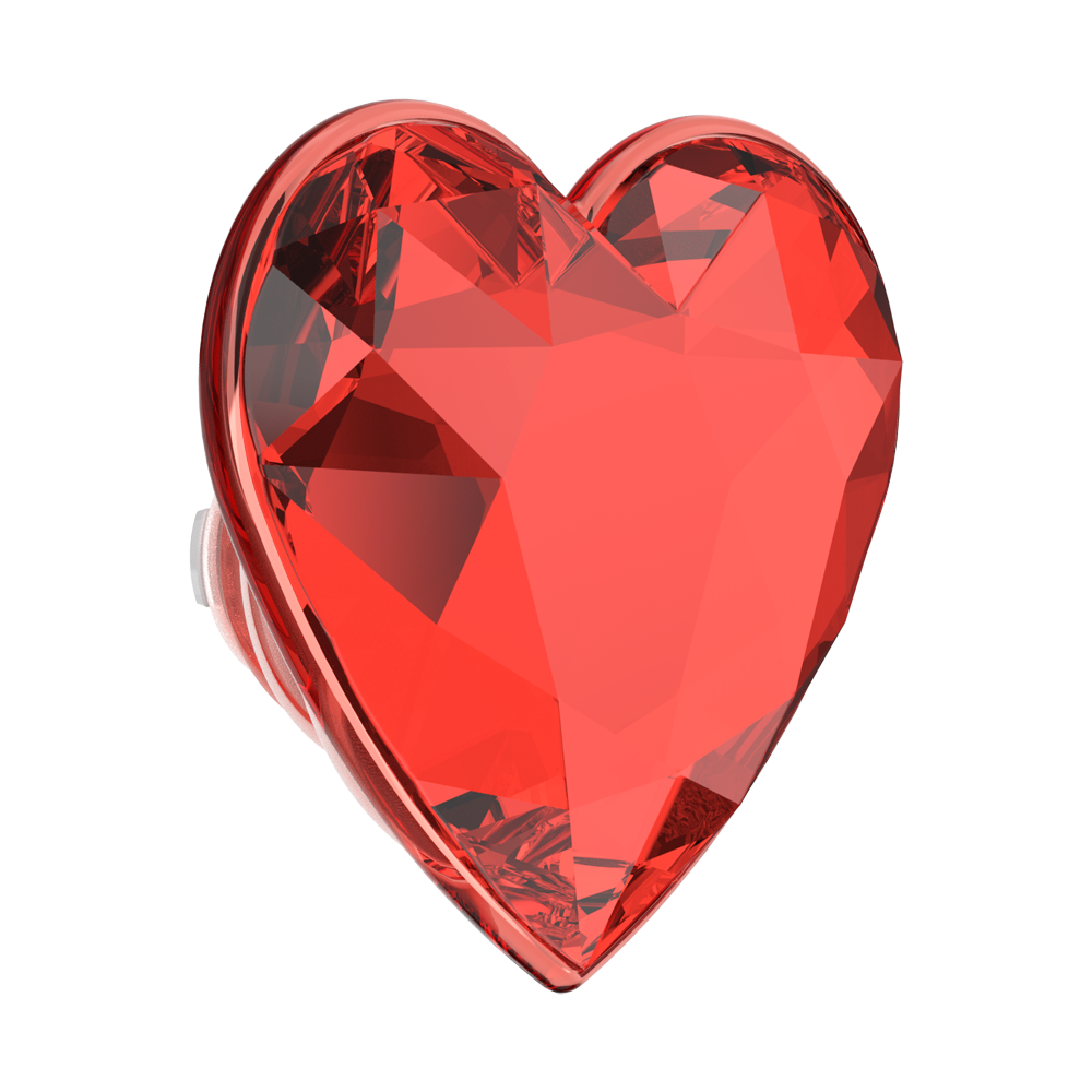 Crystal Heart Rosso —  MagSafe PopGrip - US 97098
