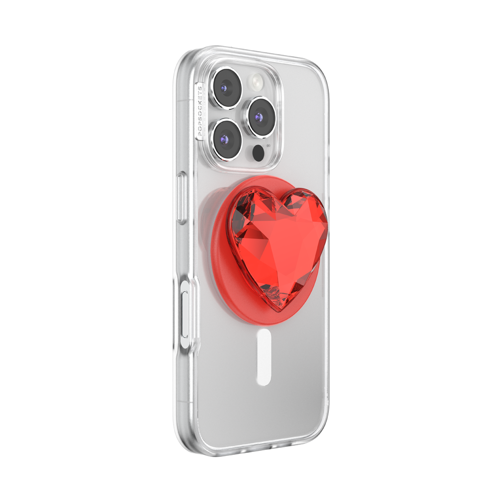 Crystal Heart Rosso —  MagSafe PopGrip - US 26862