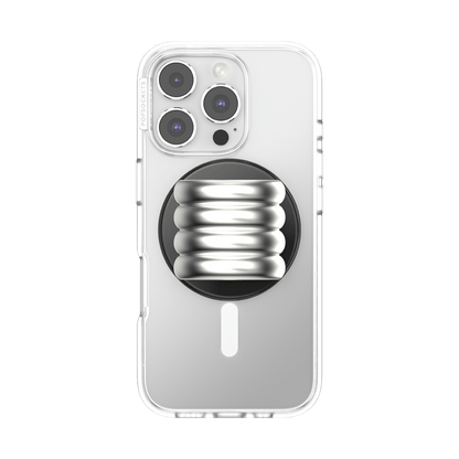 Enamel Puffy Stack Silver —  MagSafe PopGrip - US 48007