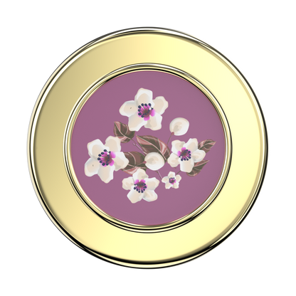 Enamel Floral Mauve — MagSafe PopGrip - US 24236