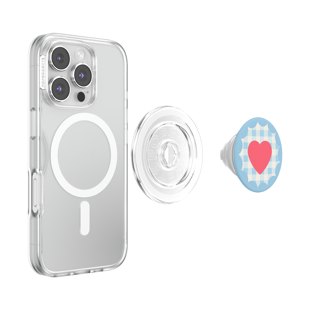 Gingham Heart —  MagSafe PopGrip - US 43553