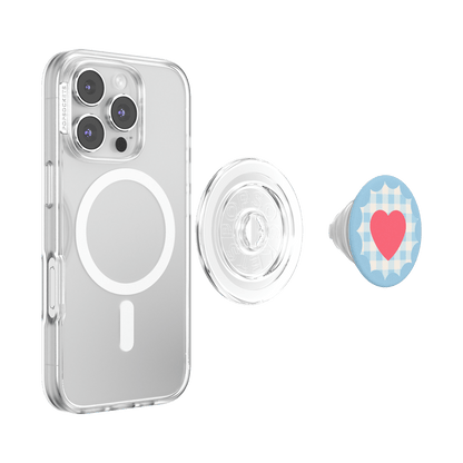 Gingham Heart —  MagSafe PopGrip - US 37826