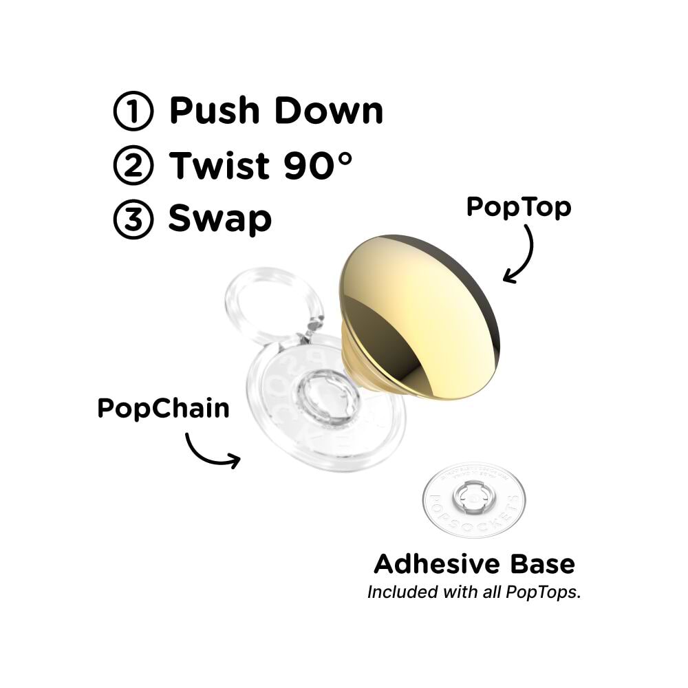 Enamel Golden Bauble — PopTop - US 16954
