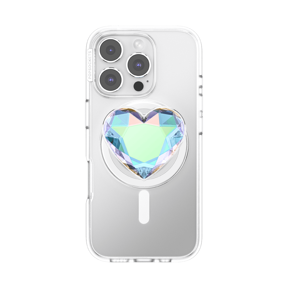 Iridescent Crystal Heart — MagSafe PopGrip - US 02520