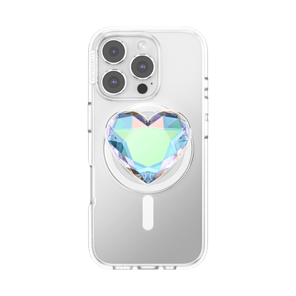 Iridescent Crystal Heart — MagSafe PopGrip - US 18214