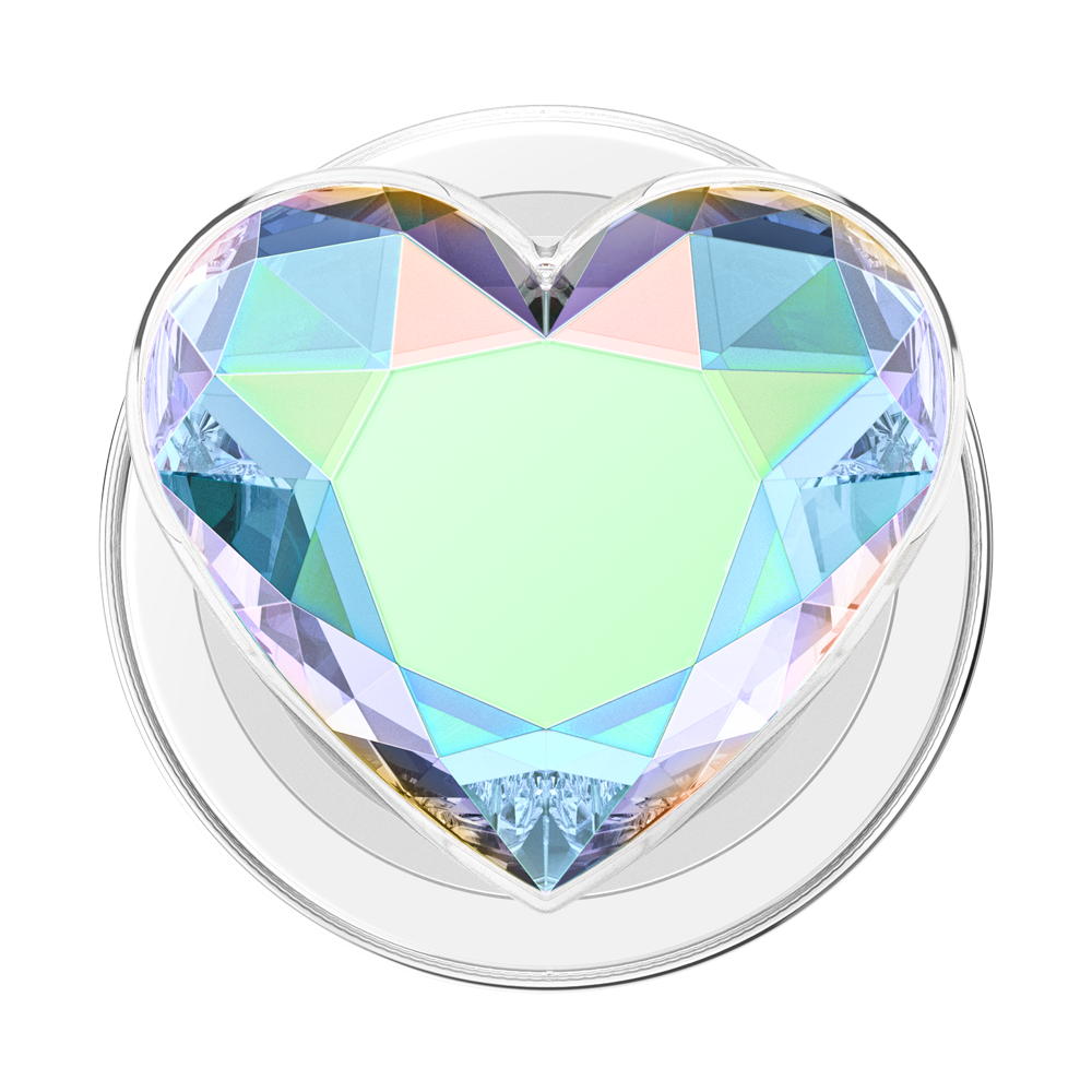 Iridescent Crystal Heart — MagSafe PopGrip - US 96557