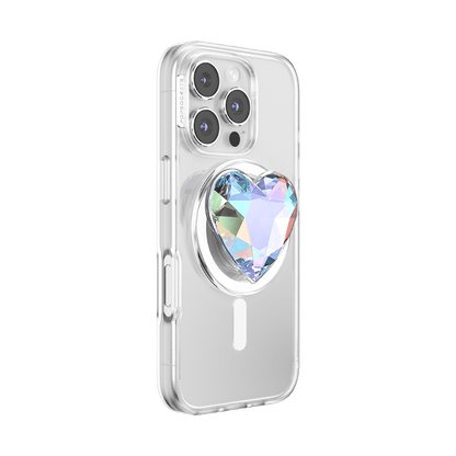 Iridescent Crystal Heart — MagSafe PopGrip - US 61777