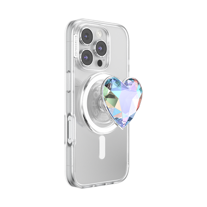 Iridescent Crystal Heart — MagSafe PopGrip - US 18214