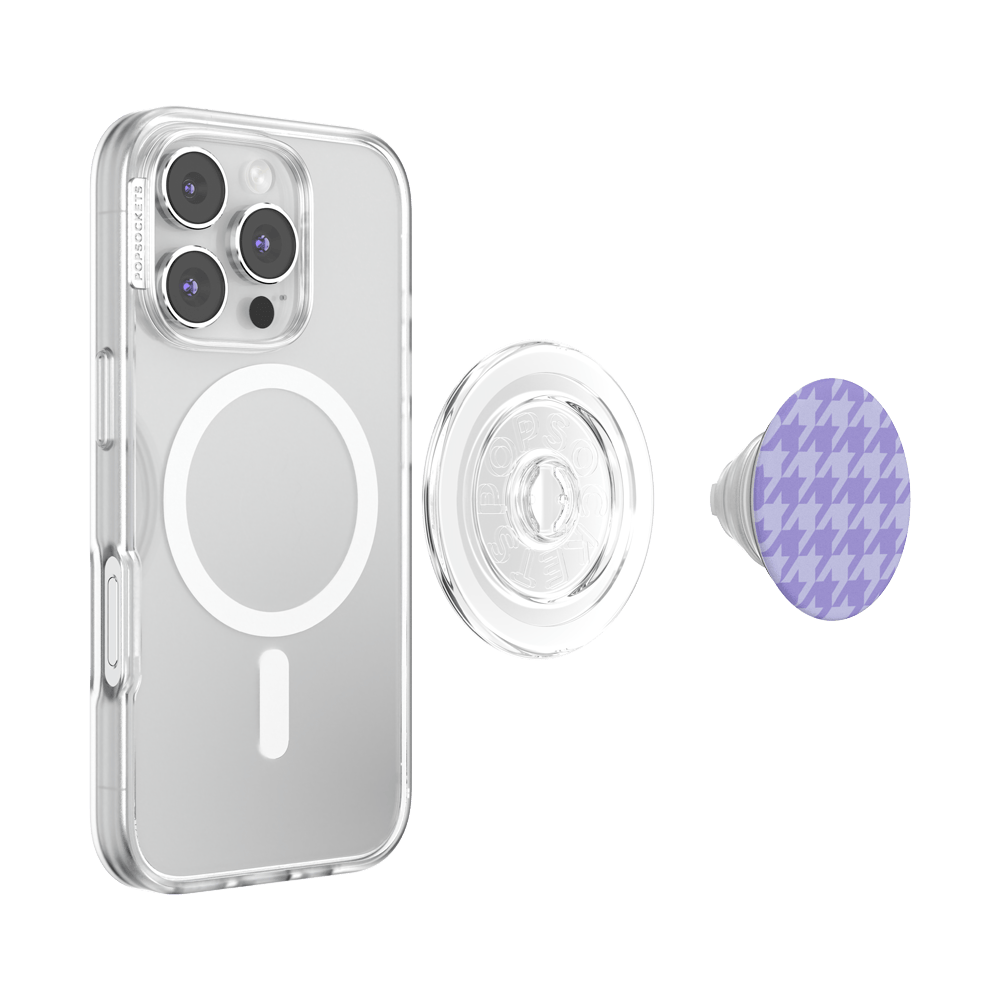 Lilac Houndstooth — MagSafe PopGrip - US 02595