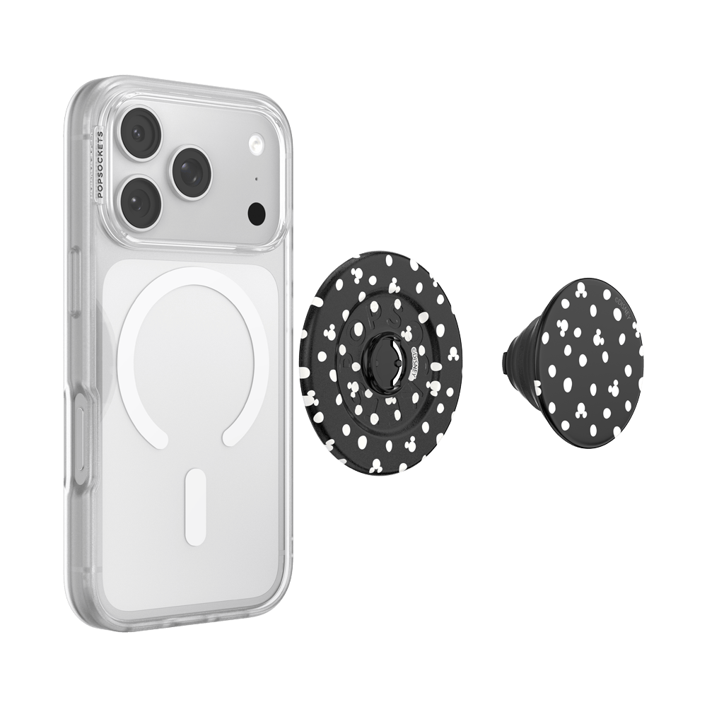 Mickey Polka Dot Black — MagSafe PopGrip - US 91886