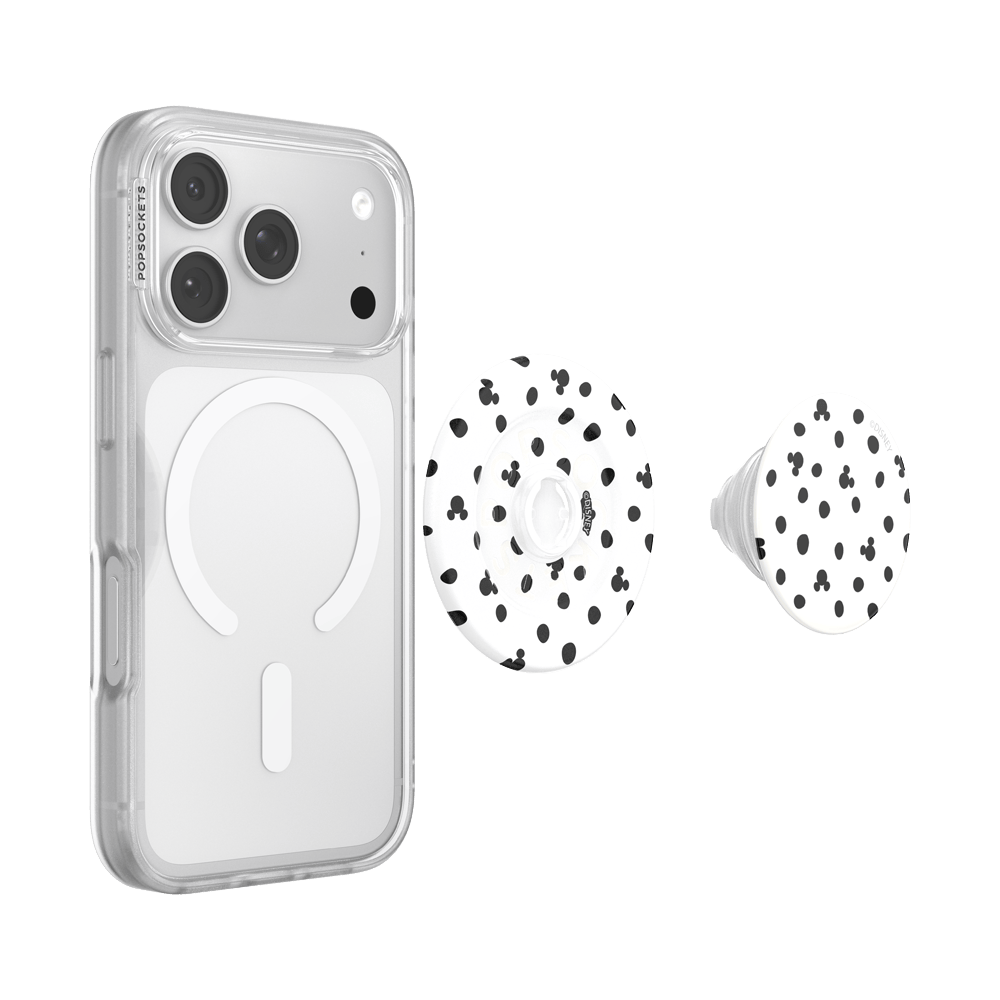 Mickey Polka Dot White — MagSafe PopGrip - US 80453