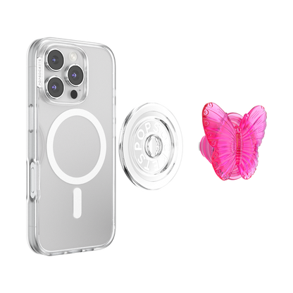 Molded Butterfly Magenta — MagSafe PopGrip - US 53575