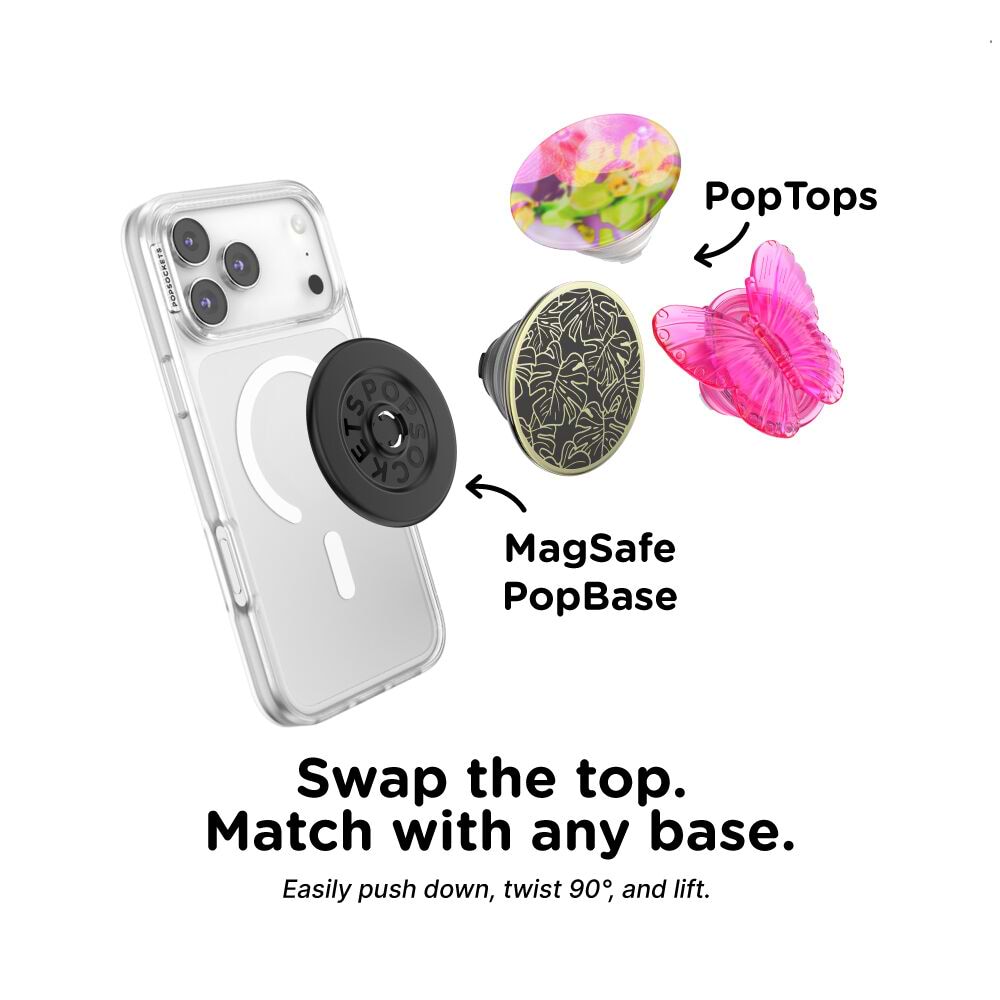Enamel Monstera Black — PopTop - US 33649