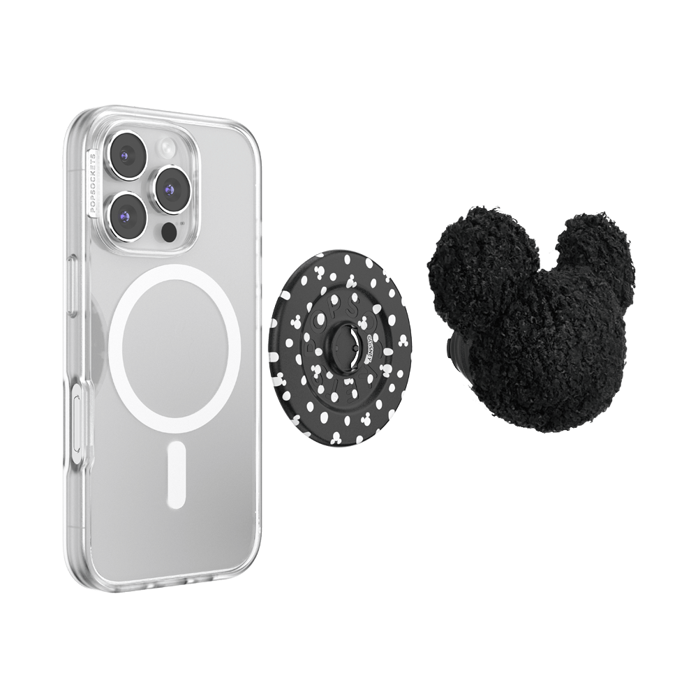 Plush Mickey Black — MagSafe PopGrip - US 13115